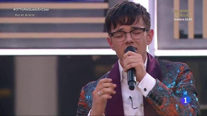 OT 2020 - Flavio canta "Suspicious Minds" en la Gala OTYoMeQuedoEnCasa