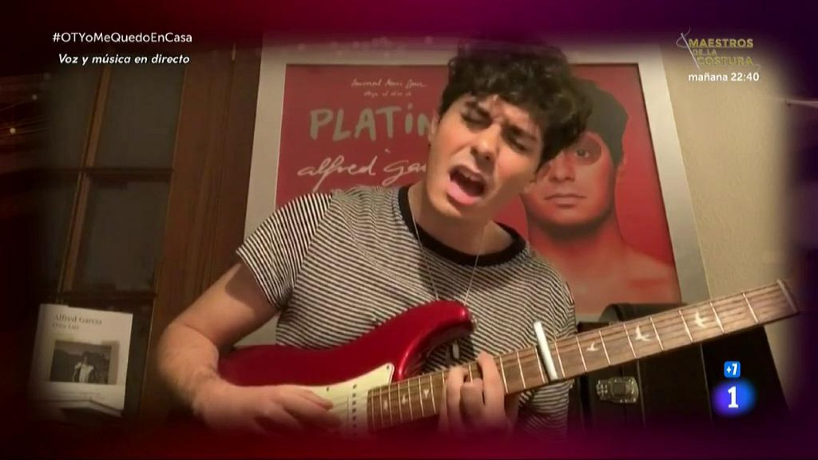 Alfred García canta "Por si te hace falta" en la Gala OTYoMeQuedoEnCasa de Operación Triunfo 2020