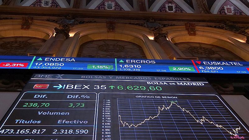 La bolsa española vuelve a desplomarse un 5% en la apertura pese a las medidas de los bancos centrales