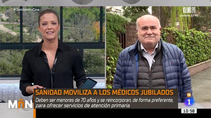 Sanidad moviliza a los médicos jubilados