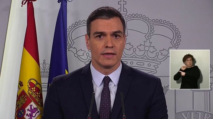 Especiales informativos - Coronavirus: Rueda de prensa de Pedro Sánchez - 18/03/20