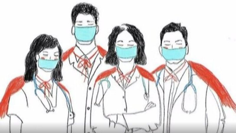 Ilustraciones y dibujos de personas anónimas inundan las redes con mensajes de ánimo