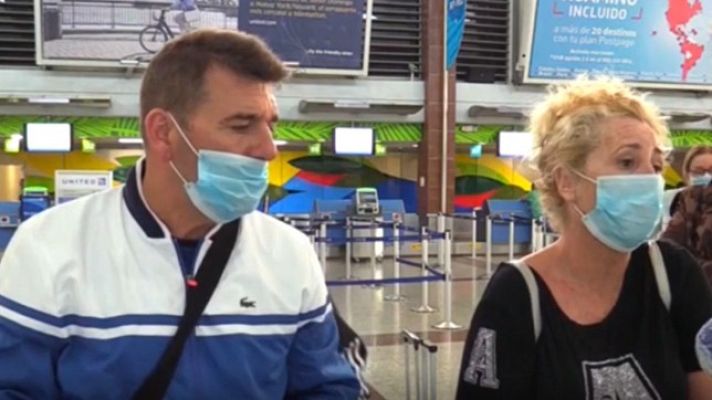 Telediario 1 - Varios españoles residentes fuera del país han conseguido regresar a España