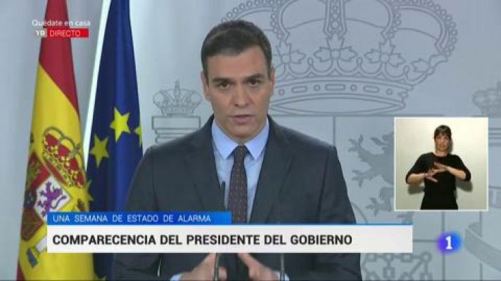 Sánchez anuncia que las Fuerzas Armadas empezarán este sábado a desinfectar residencias de mayores en la Comunidad de Madrid