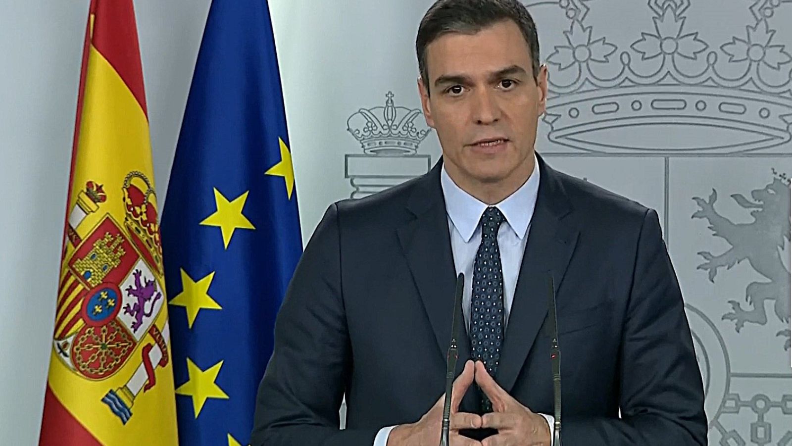 Vídeo | Sánchez: "Es un medida muy dura pedir a los españoles que se confinen un mes"
