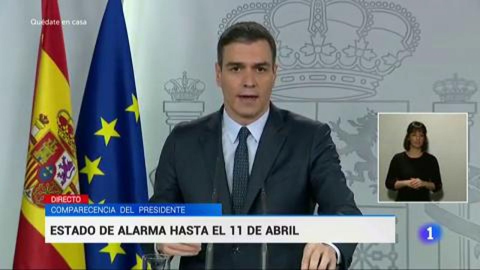 Vídeo | Sánchez: "Es un medida muy dura pedir a los españoles que se confinen un mes"
