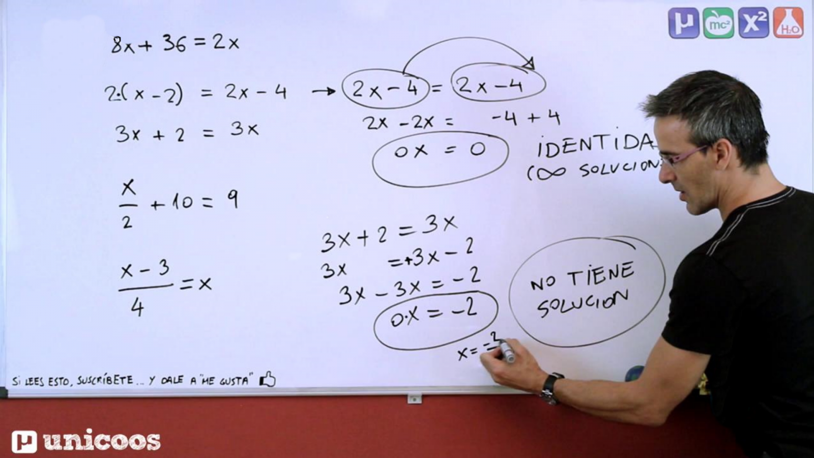 Aprendemos en casa - De 12 a 14 años - Matemáticas: Ecuaciones Primer Grado 1 con David Calle - RTVE.es