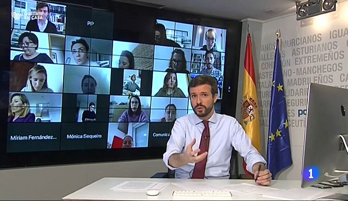 Telediario 1 - El PP pide al Gobierno que retrase el pago de impuestos a autónomos