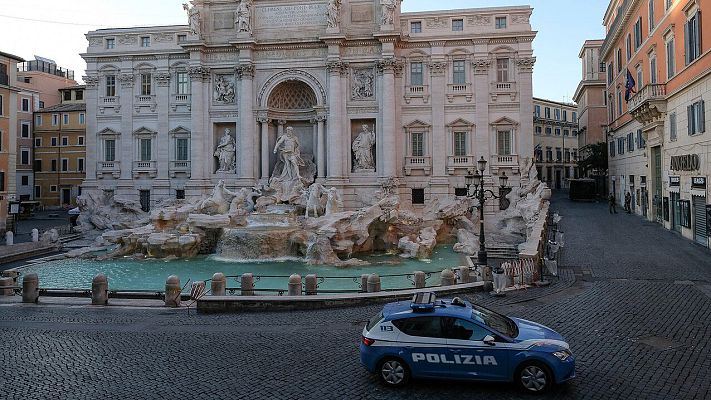 Telediario 1 - Segundo día de reducción de muertes con coronavirus en Italia