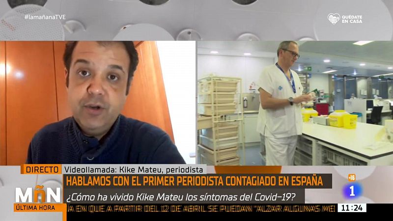 Kike Mateu, el paciente 0 de la Comunidad Valenciana, acaba de recibir el alta médica