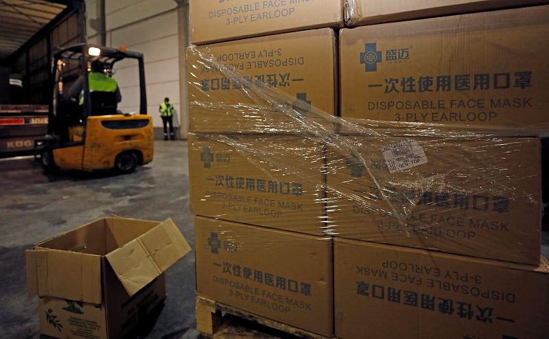 España compra a China material sanitario por valor de 432 millones de euros