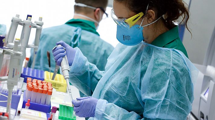 Telediario 1 - Posible eficacia de la hidroxicloroquina con el coronavirus