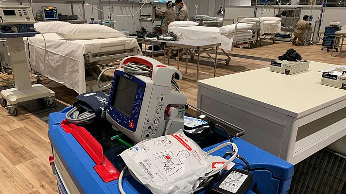 Telediario 1 - El hospital de campaña del Ifema también tendrá UCI para atender a los enfermos más graves con coronavirus