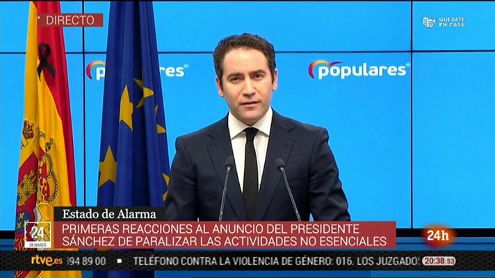 García Egea: "Nuestra prioridad sigue siendo parar la expansión del virus y tender la mano al Gobierno"