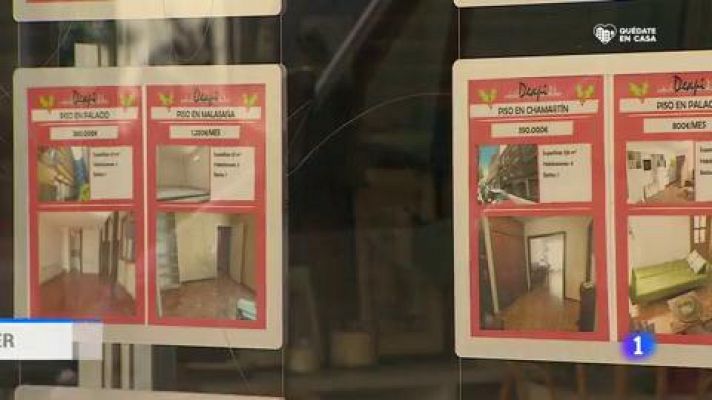 Telediario 1 - El Gobierno prepara un proyecto de ayudas al alquiler por la crisis del coronavirus