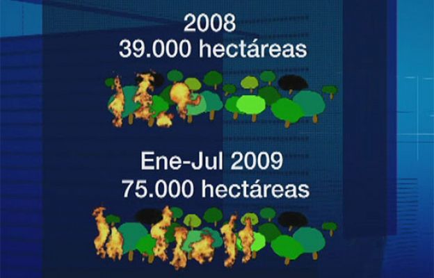 Demasiados incendios en 2009