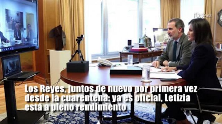 Felipe y Letizia, juntos por primera vez desde la cuarentena