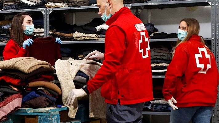 Telediario 1 - Cruz Roja ofrece atención psicosocial a enfermos de coronavirus y familiares en Segovia y Soria