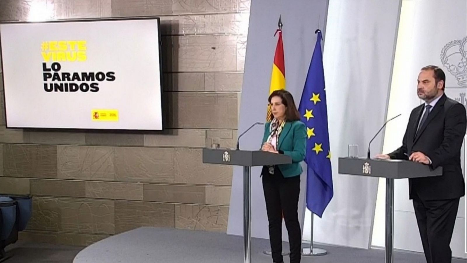 Especial informativo - Coronavirus. Comparecencia del ministro de Transportes y de la ministra de Defensa - 31/03/20 - RTVE.es