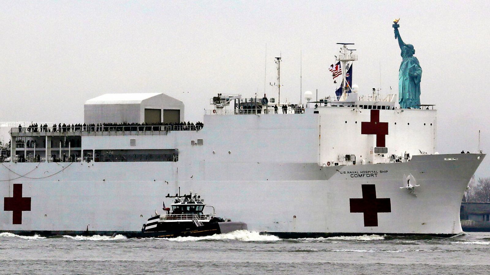 Coronavirus | Llega a Nueva York el buque militar que prometió Trump | RTVE.es