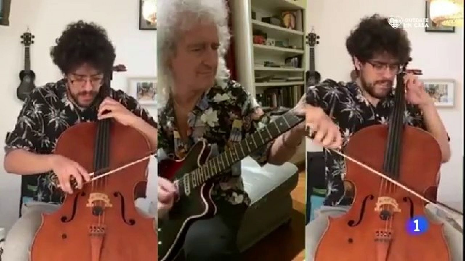 Coronavirus | Un músico palentino consigue el aplauso de Brian May en las redes sociales