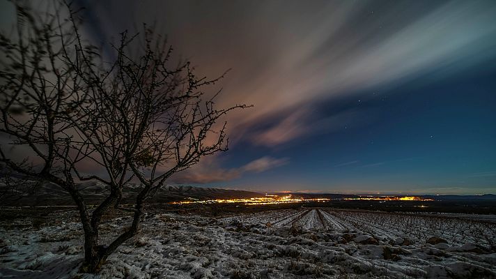 Nevadas en amplias zonas del centro e interior nordeste peninsular