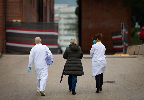 Telediario 1 - CSIF denuncia al ministro de Sanidad Salvador Illa por no dotar de protección a los trabajadores