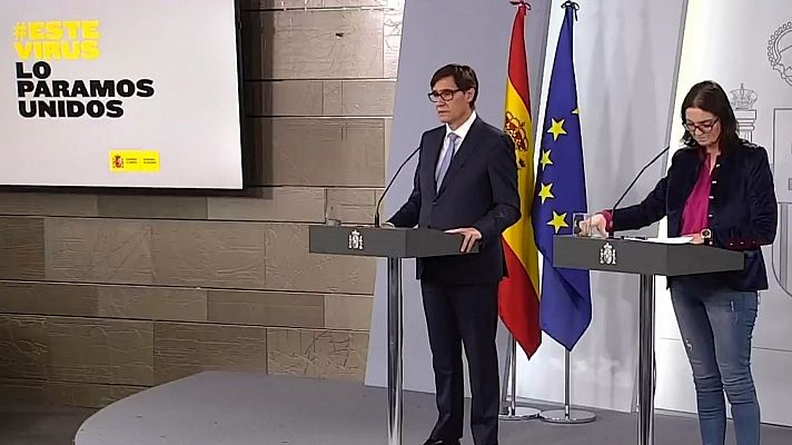 Especiales informativos - Comparecencia ministro de Sanidad y ministra de Industria