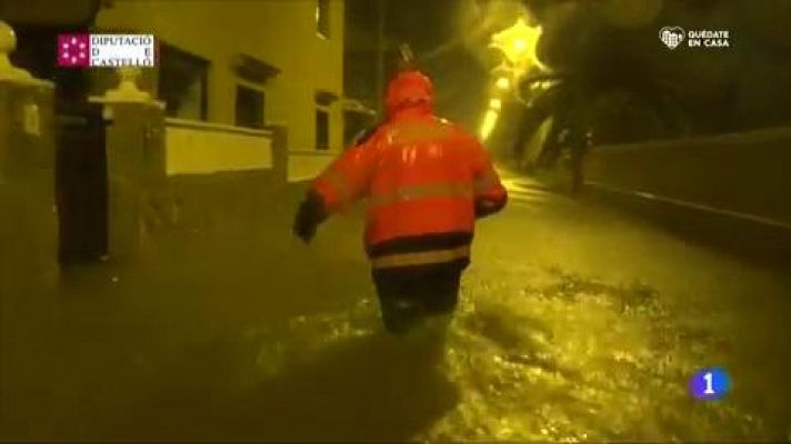 Inundaciones en la provincia de Castellón con récord de precipitaciones en un día de primavera