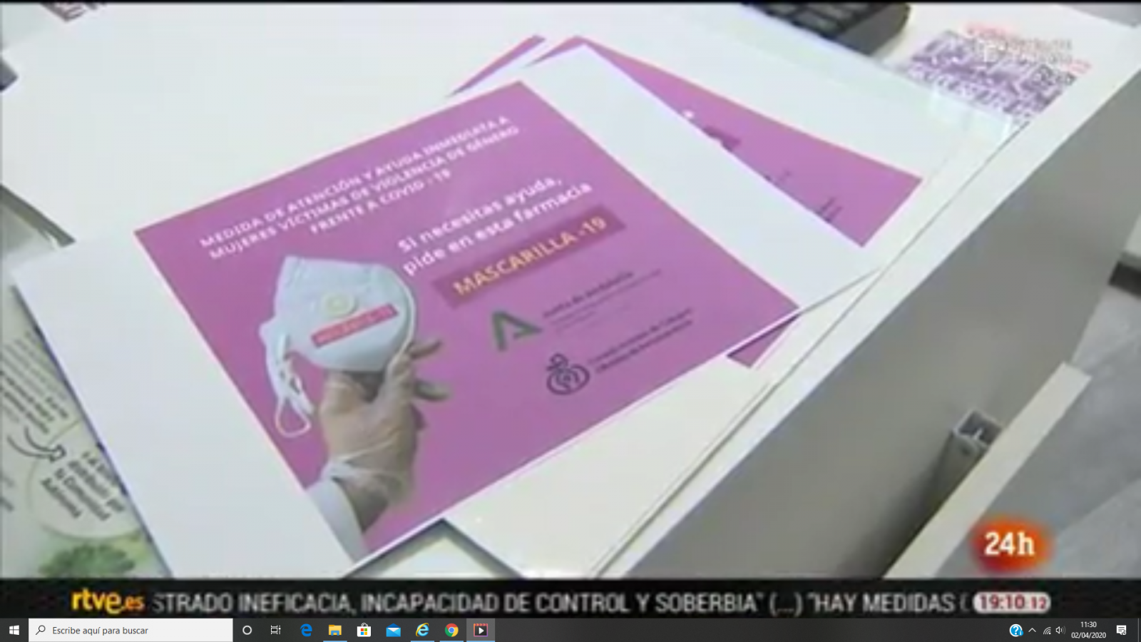 Mascarilla19 contra la violencia de género en Andalucía