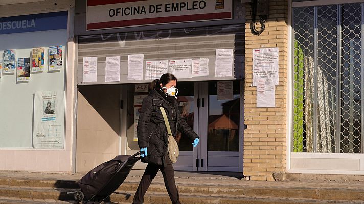 Telediario 1 - La crisis del coronavirus impacta en el empleo con más de 300.000 nuevos parados en marzo