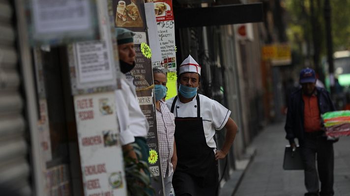 Telediario 1 - México, en cuarentena no obligatoria por el coronavirus