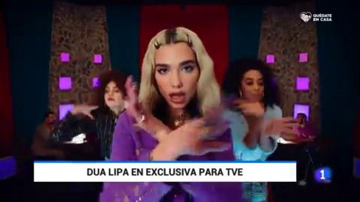 Dua Lipa cuenta cómo es su confinamiento londinense en exclusiva al Telediario