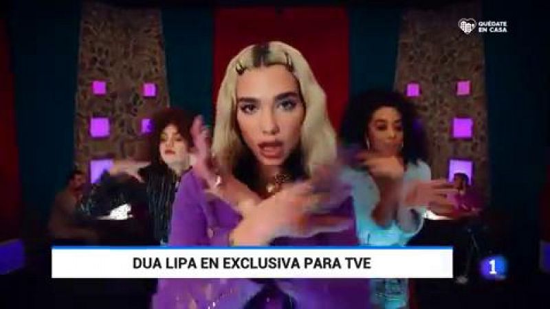 Dua Lipa habla en exclusiva con el Telediario desde su confinamiento londinense