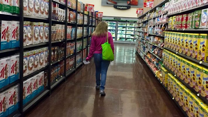 Telediario 1 - Aluvión de pedidos online en los supermercados