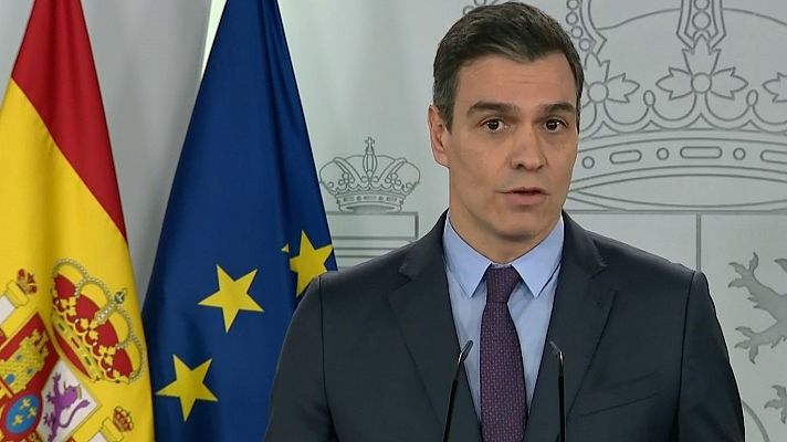 Telediario 1 - Pedro Sánchez advierte a Europa: "España no va a renunciar a los eurobonos"