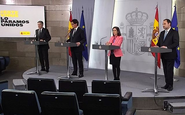 Especiales informativos - Comparecencia de los 4 ministros del comité del Coronavirus