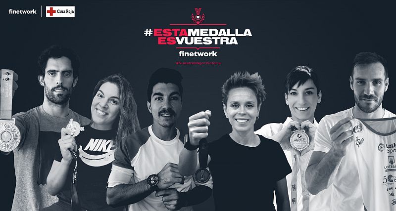 'Esta medalla es vuestra': la campaña de algunos deportistas para luchar contra el coronavirus