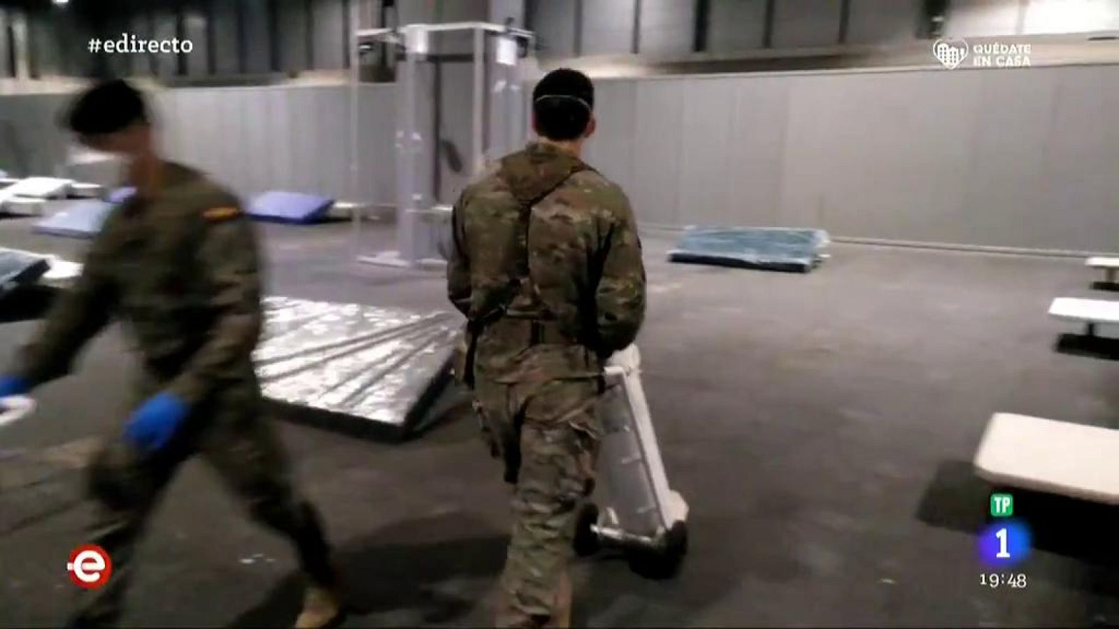 Actuación del ejército durante la crisis del coronavirus - España Directo | Ver