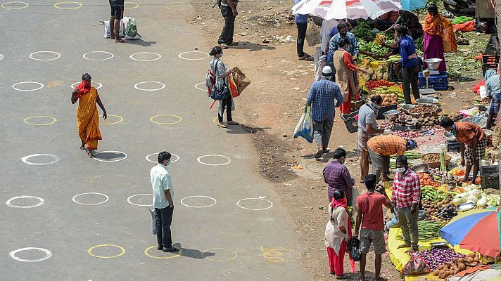 Los casos de coronavirus siguen aumentando en India