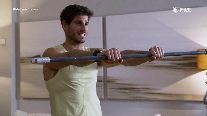 Muévete en casa - Programa 14 (cómo fortalecer abdomen y glúteos en casa)