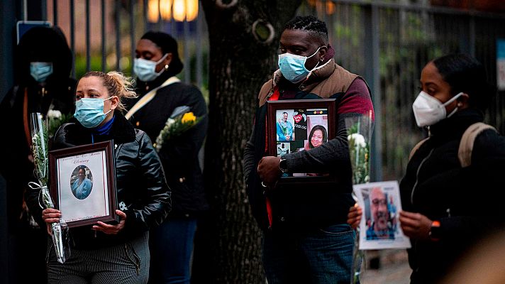 Telediario 1 - Estados Unidos se convierte en el primer país que registra más de 2.000 muertes con coronavirus en un día