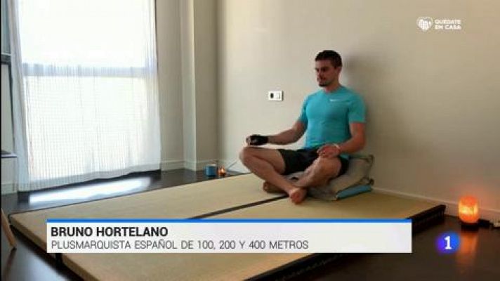 Bruno Hortelano: "Mis entrenadores me hacen sufrir hasta en el salón de casa"