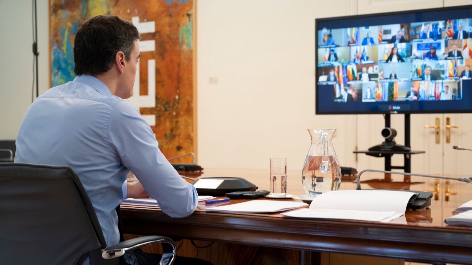 Coronavirus | Sánchez se reúne por videoconferencia con los presidentes autonómicos - RTVE.es