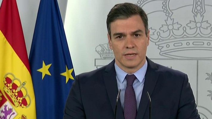 Telediario 1 - Sánchez: "El confinamiento general será la regla"