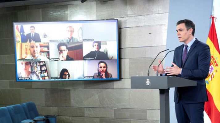 Telediario 1 - Telediario 2 en 4' - 12/04/20