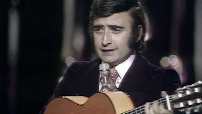 Festivales de Eurovisión en el Archivo de RTVE - Peret cantó "Canta y sé feliz" en  Eurovisión 1974