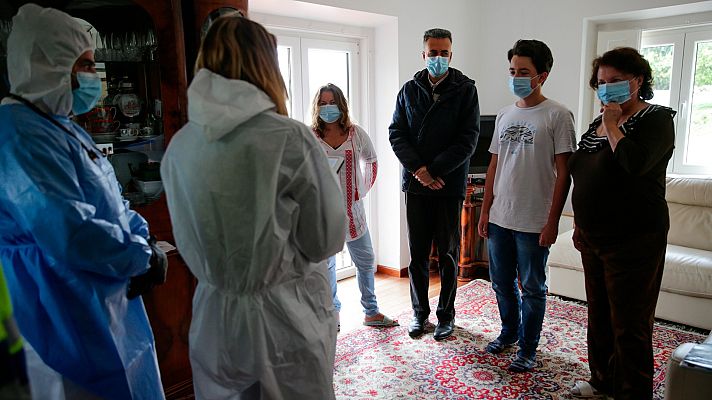 Telediario 1 - Tests a domicilio en Portugal para crear una radiografía de la población