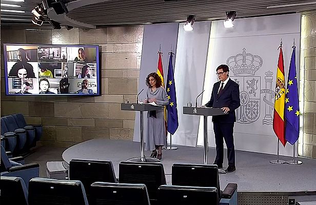 Especial Coronavirus - Comparecencia ministra portavoz y ministro de Sanidad