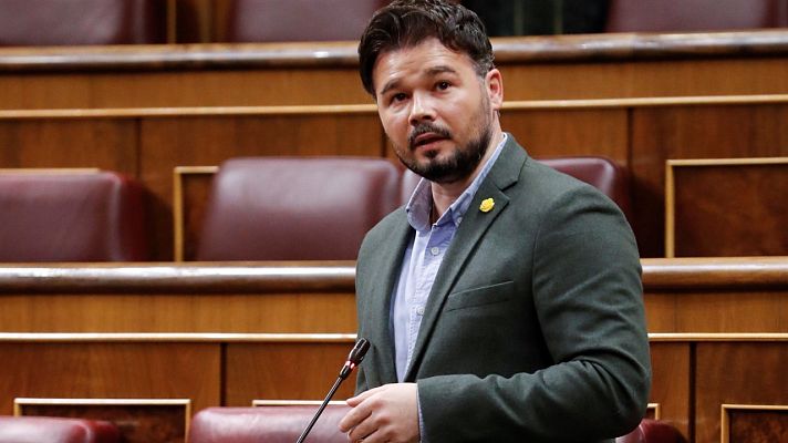 Rufián, a Iglesias: "Protejan a las familias con una prestación remunerada"